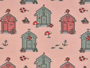 Jersey kleine Strandh�user, rosa