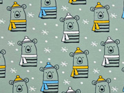 Bio-Jersey Stenzo B�ren mit Schal, mint