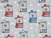 Bio-Jersey Stenzo B�ren mit Schal, hellgrau