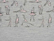 Sweatshirtstoff Ballerina Stenzo, grau melange