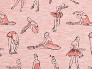 Sweatshirtstoff Ballerina Stenzo, lachsrosa melange