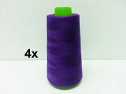 4 x 2743 m Overlock-Garn (3000 yds), lila #324