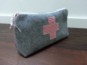 Hochwertiger Filz,waschbar,1mm,mittelgrau melange