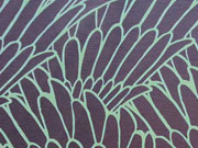 RESTST�CK 98 CM Viskose Jersey Fl�gel, mint auf blaugrau