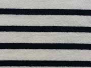 dickerer Feinstrick Streifen, navy cremewei�
