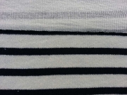 dickerer Feinstrick Streifen, navy cremewei�