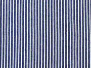 leichter Jeans Streifen, weiss auf indigoblau