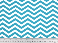 Jersey Zickzack Chevron,  t�rkis
