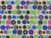 Butterweicher Flanell Mandalas, gr�n