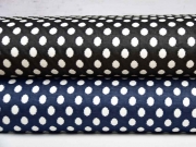 Jacquard leicht elastisch Ovale, cremewei� dunkelblau