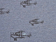 Sweat Flugzeuge angeraut, dunkelblau