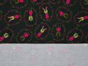 Sweat leicht angeraut Hasen Rentiere, grau