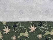 Sweat Pilze & Hirsche, dunkelgr�n