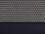 Jersey graphisches Muster, glitzer gold schwarz