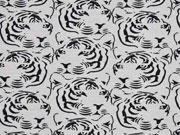 Jersey Tigerkopf, schwarz grau