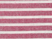 leichter Baumwollstoff Streifen 1 cm, dunkelrot