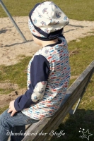 RESTST�CK 44 cm Jersey Papierschiffchen, hellbeige