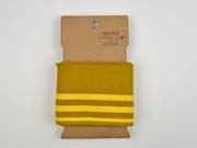 Fertigb�ndchen Streifen garngef�rbt senfgelb ocker