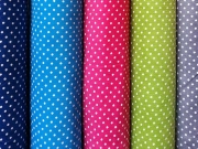 Feincord P�nktchen, weiss auf limette