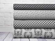 French Terry Blitze, schwarz/ grau melange