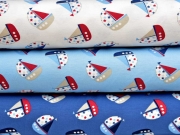 Jersey kleine Segelboote, cremewei�
