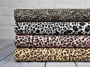 Viskose Leopardenmuster, braun sand