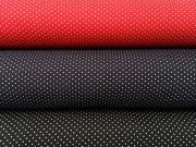 Viskosejersey P�nktchen, wei� dunkelblau
