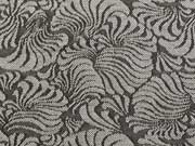 Viskosejersey Muscheln, taupe/schwarz