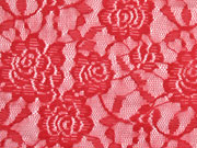 elastische Spitze Rosen, rot