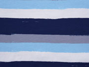 RESTST�CK 18 cm Jersey Pinselstreifen, blau/wei�/grau