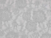 elastische Spitze Rosen, grau