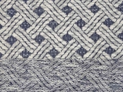 luftiger Sweat Weave, ecrue blaugrau