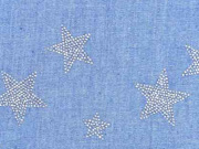 Leichter Jeans Glitzersterne,hellblau