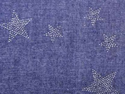 Leichter Jeans Glitzersterne, dunkelblau