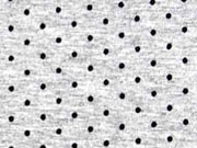 RESTST�CK 35 CM Viskosejersey Punkte, schwarz grau melange