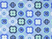 RESTST�CK 32 cm Alpenfleece Sweat Bl�mchen 2cm, hellblau