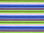 Jersey Ringelstreifen, blau/gr�n/grau