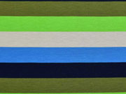 RESTST�CK 66 cm Jersey Blockstreifen 2 cm, hellgr�n hellgrau