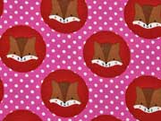 gepunkteter Jersey F�chse im Kreis, pink