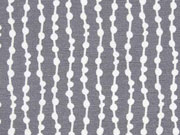 Dekostoff Grafisches Muster, wei� grau