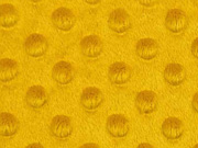 Minky Fleece Punkte, ockergelb
