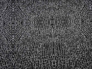 Leichter Punto di Roma grafisches Muster Animalprint, schwarz hellgrau