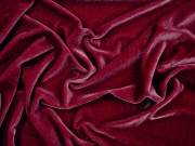 elastischer Samt, weinrot