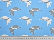 Jersey Schildkr�ten, grau/wei� auf hellblau