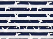 Jersey Streifen Schwalben, dunkelblau
