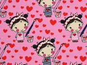 Jersey M�dchen & Herzen, rosa