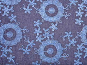 Jeans bestickt Blumen Allover, dunkelblau