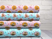 Jersey Rehe Blumen, mint