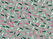 Jersey bunte Streusel, helles khaki