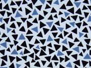 Jersey Dreiecke hellblau